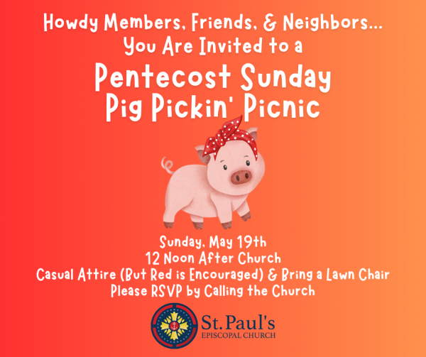 Pentecost Pig Pickin'